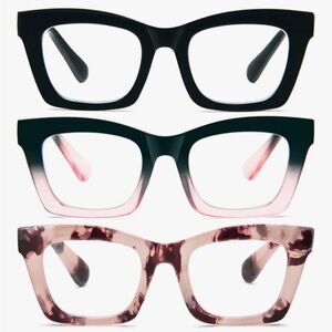 3 pair of reading glasses, brand new in box